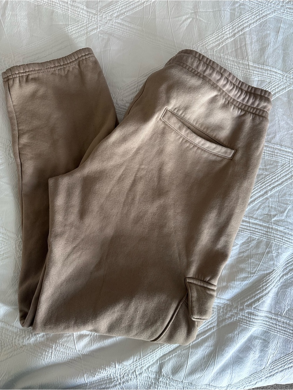 ESSENTIALS Women’s Tan Cargo Sweatpants - Picture 2 of 8